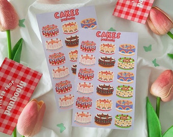 Korean Cake Sticker Sheet