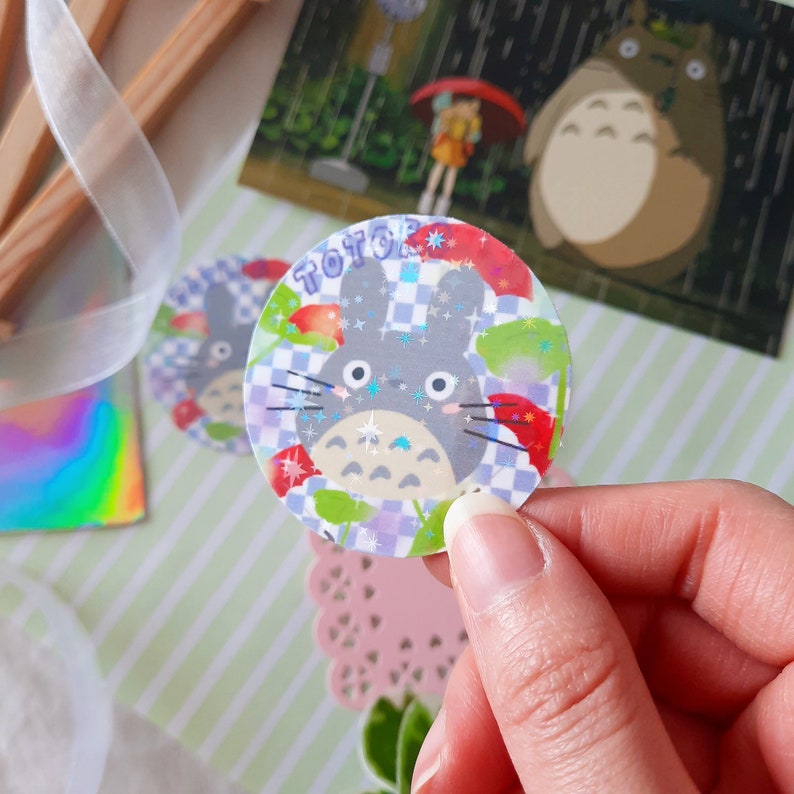 Totoro Sparkly Sticker image 3