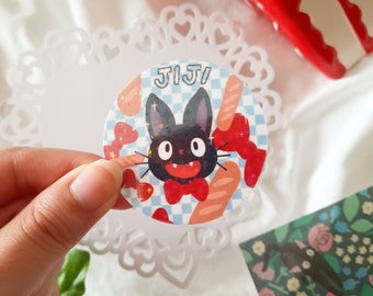 Jiji Cat Sparkly Sticker