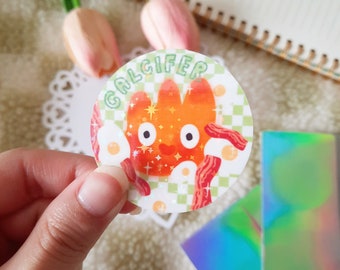 Calcifer Sparkly Sticker