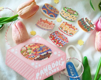 Sparkly Korean Cake Stickers