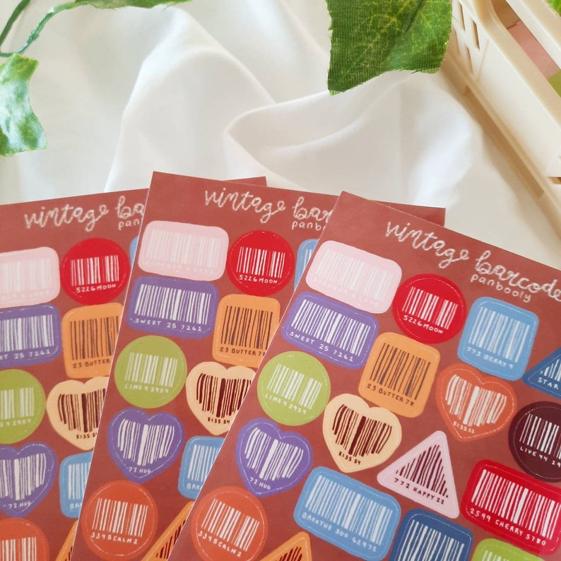Barcode Sticker Sheet - Etsy