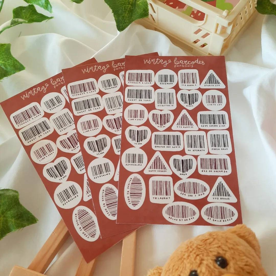 Barcode Sticker Sheet - Etsy