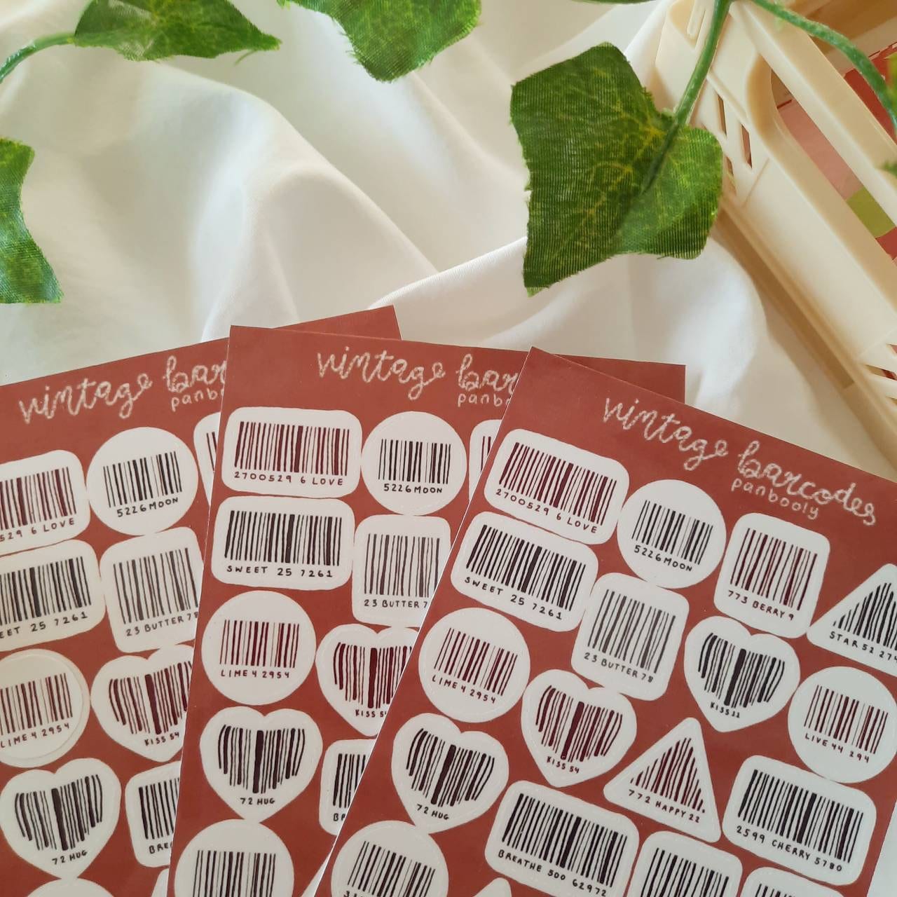 Barcode Sticker Sheet - Etsy