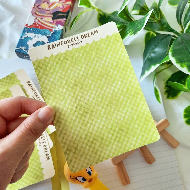 Gingham Confetti Sticker Sheets Rainforest Dream