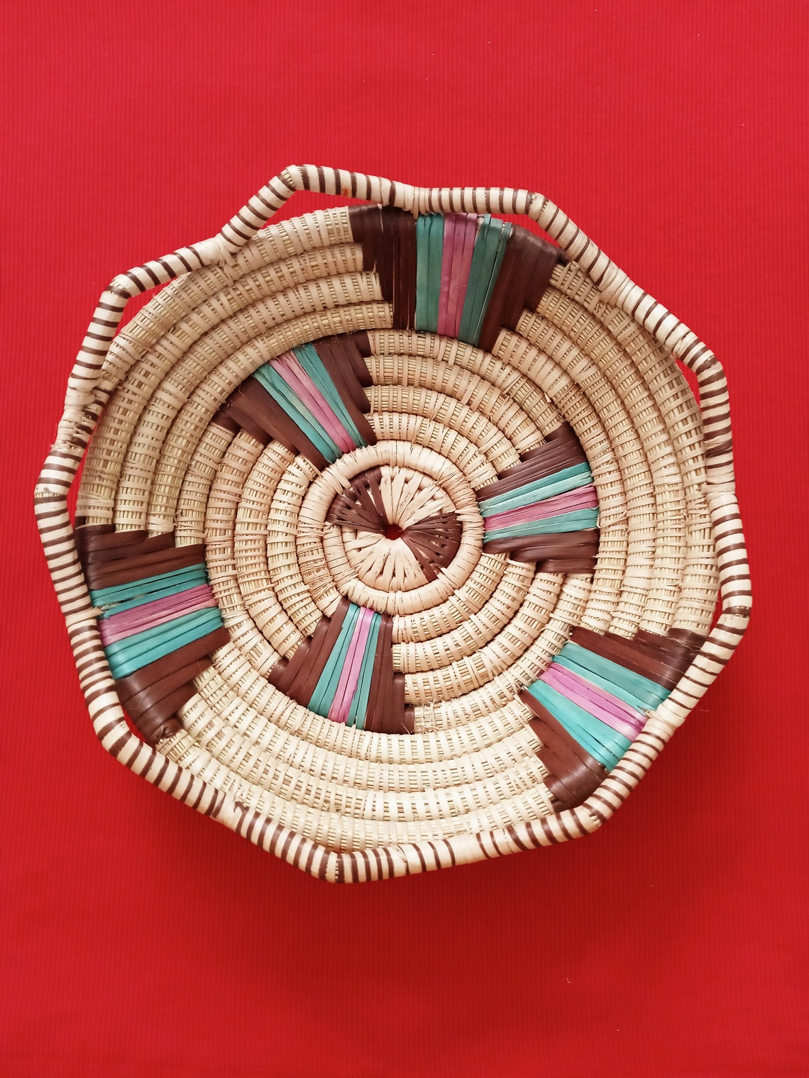 African Woven Reed Baskets Etsy