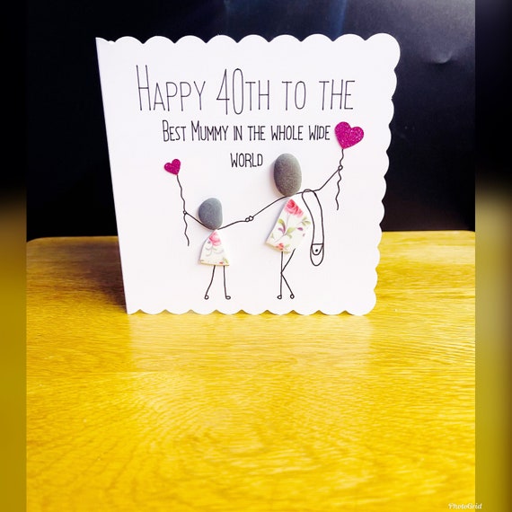 40th Mummy, Mum, Daughter Birthday, Mother's Day 40 Years Old