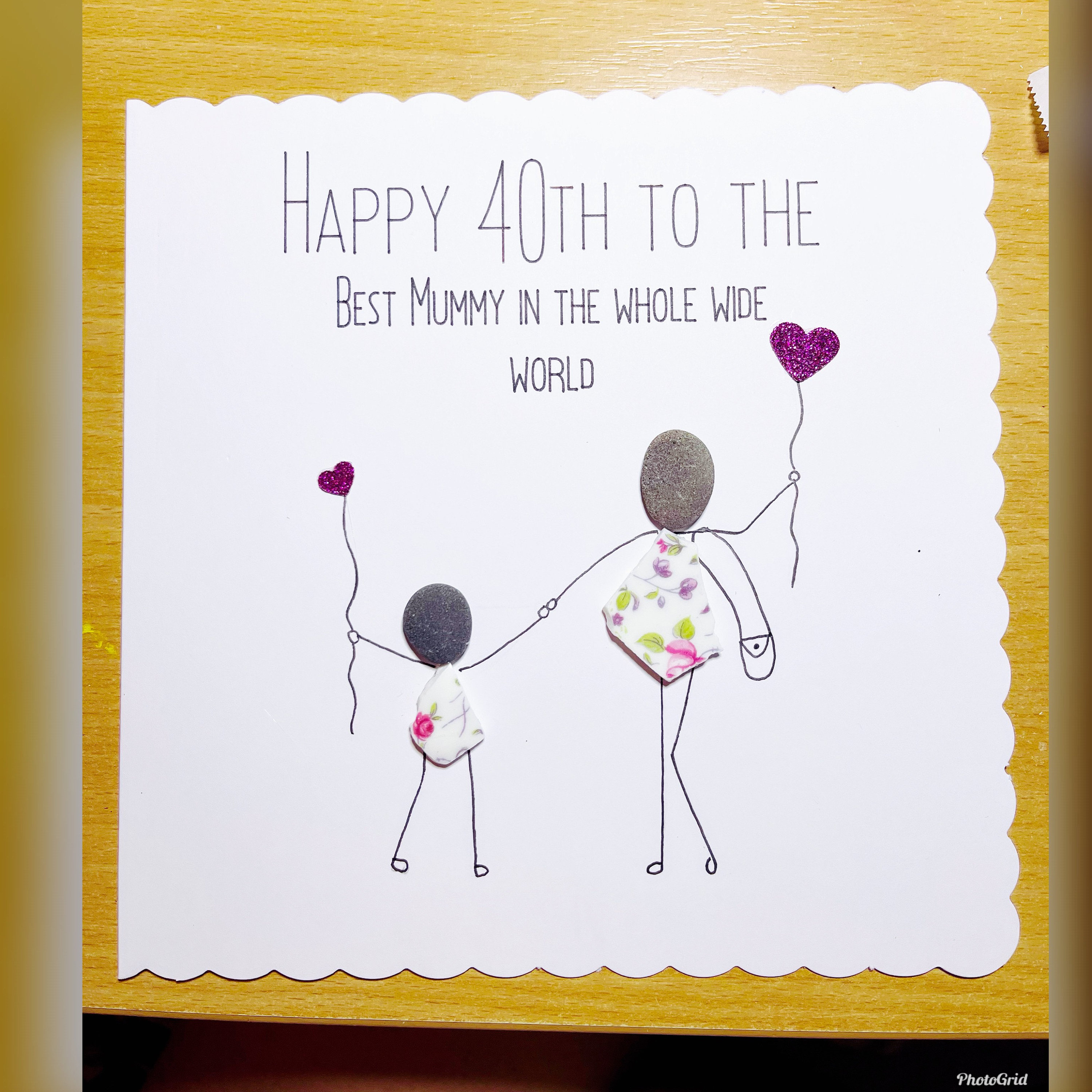 40th Mummy, Mum, Daughter Birthday, Mother's Day 40 Years Old