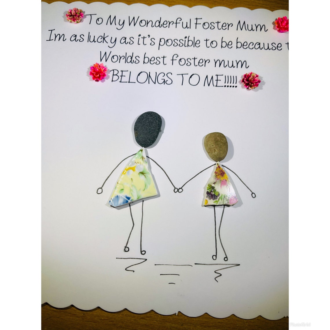 Foster Mothers Day card personalised birthday mum mummy Etsy