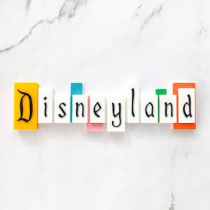 Disneyland Zeichen | 3D Schild | Abenteuer Kalifornien | Vintage Disney | Disney Geschenk