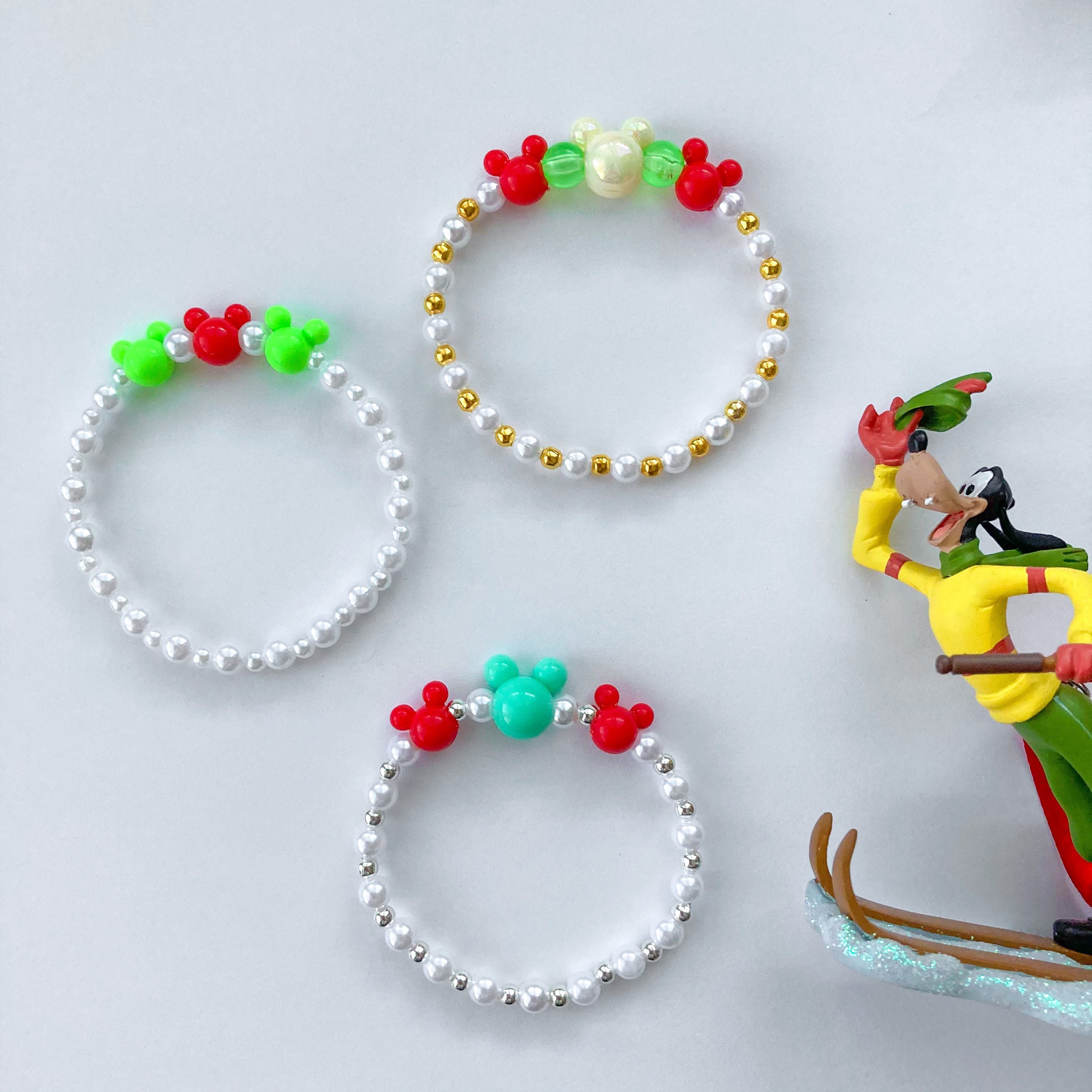 Christmas Disney Mickey Bracelets Disney Bracelets Mickey Etsy