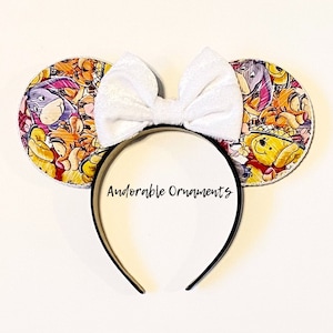 Winnie the Pooh Print Mickey Ears
