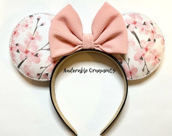 Cherry Blossom Mickey Ears (READY TO SHIP)