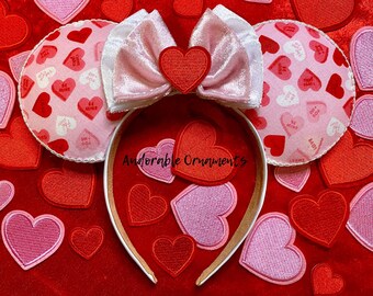 Orecchie di Topolino a forma di cuore di caramella