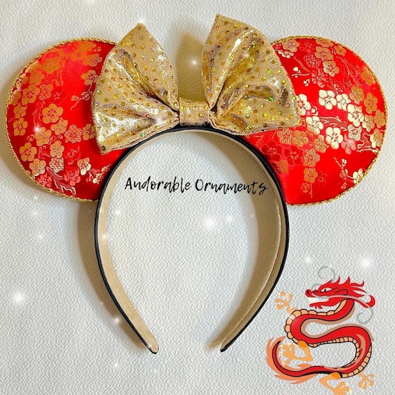 Lunar New Year Mickey Ears (READY TO SHIP)