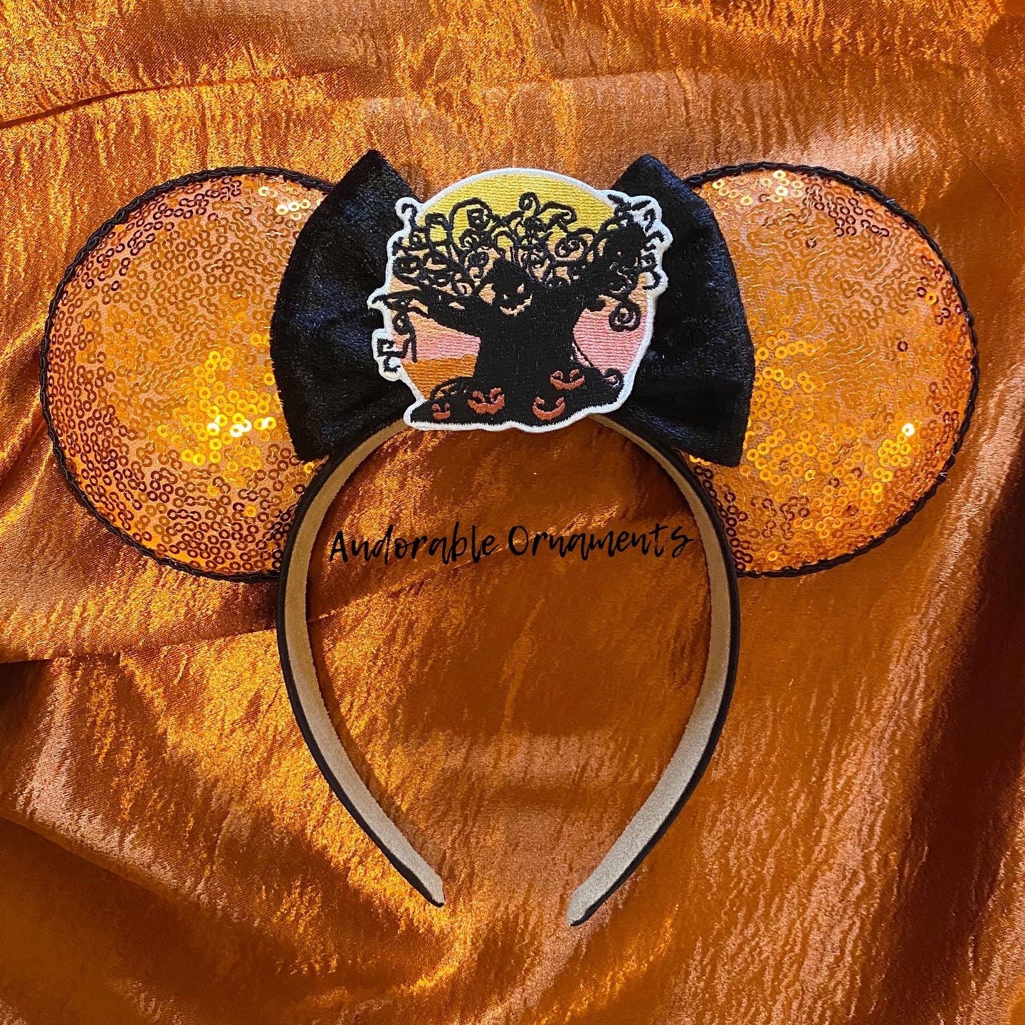 BNWT Oogie Boogie Bash Mickey Ears NEW Glow-in-the-Dark VILLAIN Ears Are Now in Disney World  main image 3