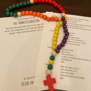 Rosary Activity Booklet: Luminous Mysteries Printable Coloring - Etsy