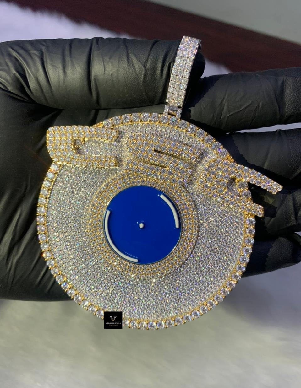 Custom Letter Pendant VVS Moissanite Iced Out Pendant/Hip Hop Etsy