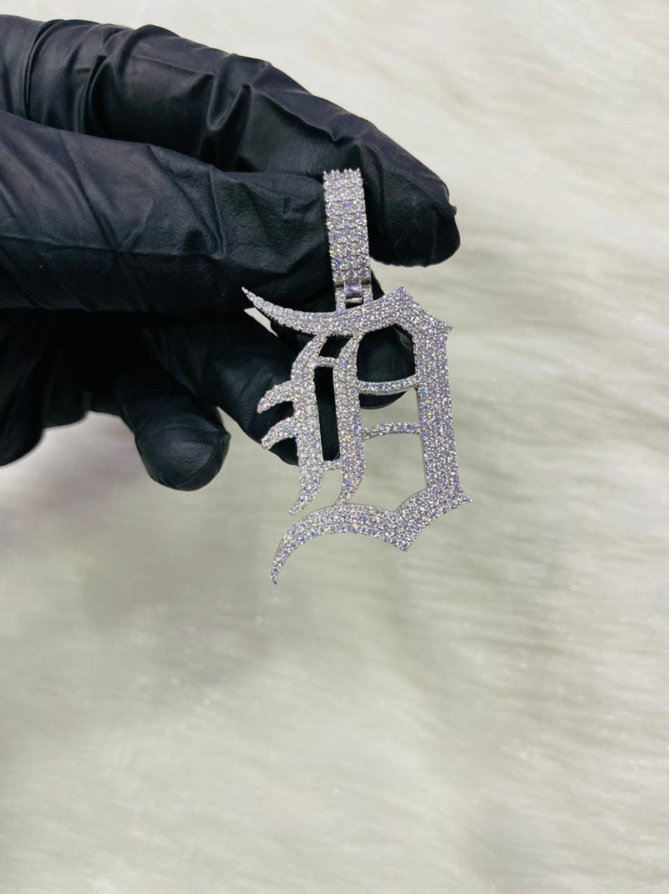 Iced Out D Pendant Custom Letter Pendant VVS CZ/Moissanite 925 Etsy