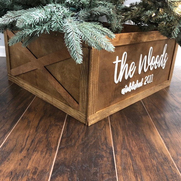 Folding Christmas Tree Box