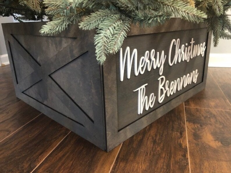 Folding Christmas Tree Box Etsy