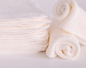 Organic Bamboo Luxury Wipes. Family Cloth, Baby Wipes, face wipes, washcloth, Washable Toilet Paper. Bidet towels