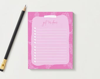 Get 'Er Done Notepad/todo list/notepad/check list/cowgirl notebook/cowgirl to do list/list making