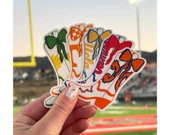 College Cowboy Boot Sticker/Cowboy Boot with Bow Sticker/Football Sticker/College Sticker/Sticker/Back to School
