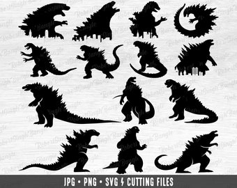 Godzilla Svg Etsy