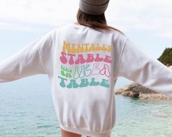 Oversized Aesthetic Sweater, VSCO Sweatshirt, Trendy Tumblr Hoodie, Sweatshirt words on back, pinterest, Positivity Quote, Colorful