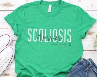 Groene Scoliose Warrior, Scoliose Shirt, Scoliosis Awareness, Scoli Shirt, Scoliosis shirt cadeau, Scoliosis Sterk, Genezing Geestelijke Gezondheid