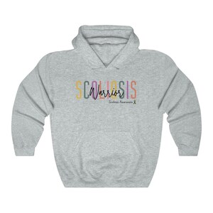 Scoliosis Strong, Scoliosis Warrior, Scoliosis Awareness, Scoli daughter mother mom son dad Colorful Sweater Sweatshirt Hoodie