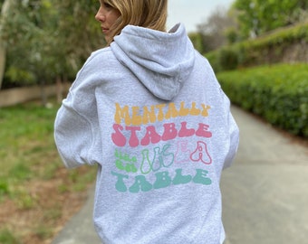 Oversized Aesthetic Hoodie, VSCO hoodie, Trendy Tumblr Hoodie, Sweatshirt words on back, pinterest, Positivity Quote VSCO oversized pullover