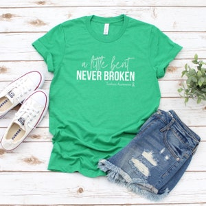 A Little Bent But Never Broken, Scoliosis Shirt, Scoliosis Awareness, Scoli Shirt, Scoliosis Gift, Healing Mental Health, Scoliosis Warrior Heather Kelly