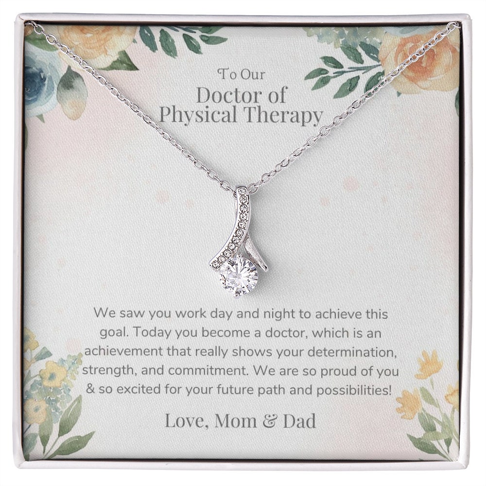 Doctor of Physical Therapy Graduation Necklace Gift for Her, DPT ...