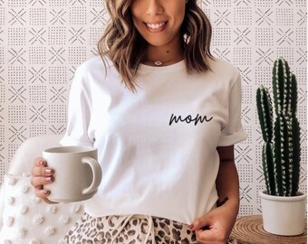 Mama Shirt, Muttertagsshirt, minimalistisches Mom Shirt, minimalistisches Shirt, Mutter Shirt, Mama Shirt, einfaches Mom Shirt