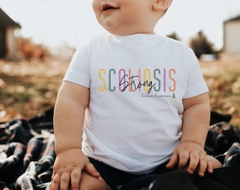 Toddler Scoliosis Strong Shirt, Scoliosis Awareness Family Shirt, Support Tee, Scoliosis Strong t shirt, June Awareness Month