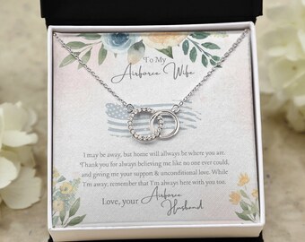 Airforce Frau Halskette, Militär Frau, Einsatz Geschenk, Militär Mama Geschenke, Fern geschenk, von Militär Mann, Militär Schmuck