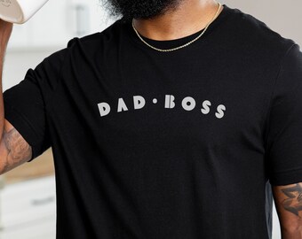Fathers Day Shirt Gift for Dad Boss Tee, Minimalist t-shirt gift for dad day, Gift for new dad father grandfather, Perfect father gift tee