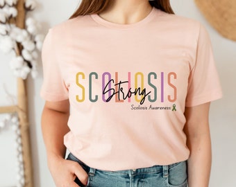 Scoliose Sterk, Scoliose Shirt, Scoliosis Bewustzijn, Scoli Shirt, Scoliosis shirt cadeau, Scoli shirt cadeau, Healing Mental Health, Warrior