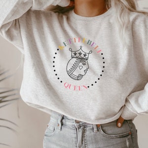 Kettlebell Queen Crew Neck Sweater, Kettlebell Lover, KB queen, Kettlebell workout sweater, Gym sweater shirt colorful