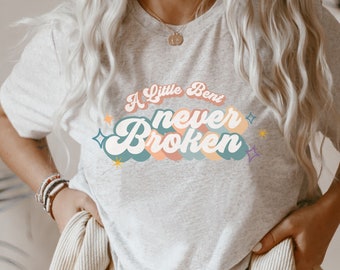 Groovy Scoliosis Warrior, Een beetje gebogen nooit gebroken, Retro Scoliose Shirt, Scoliosis Awareness, Scoli Shirt, Scoliosis shirt cadeau, Gezondheid