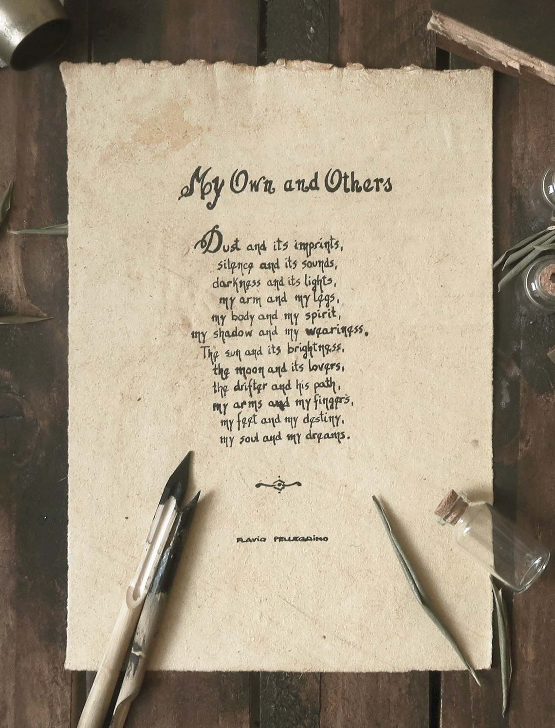 Poème original écrit à la main avec stylo de trempette en Etsy Poème original écrit à la main avec stylo de trempette en Etsy