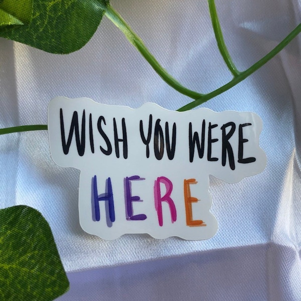 Wish You Were Here Sticker - Travis Scott - Laptop Sticker - Water-bottle Stickers - Journal Stickers - Decal