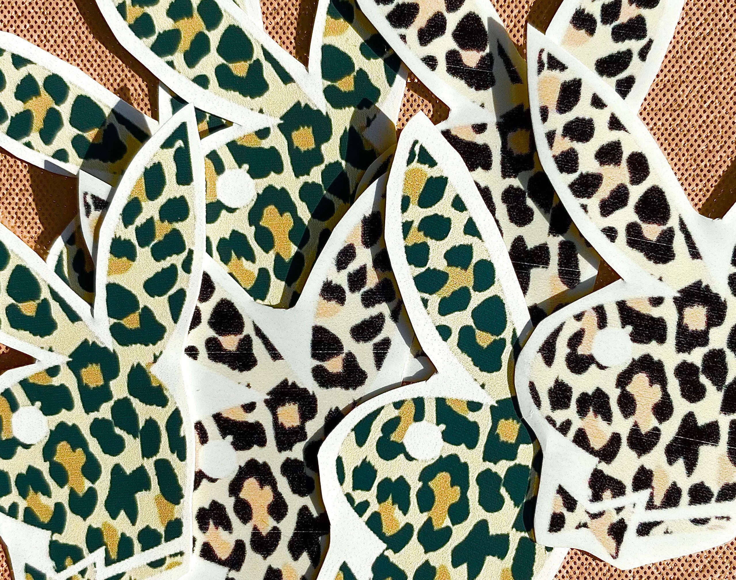 playboy bunny x cheetah print vinyl stickers laptop stickers etsy