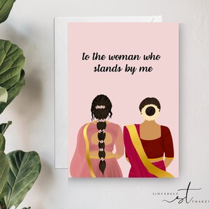 The woman who stand by me - Moederdagkaart, verjaardagskaart, kaart voor moeder