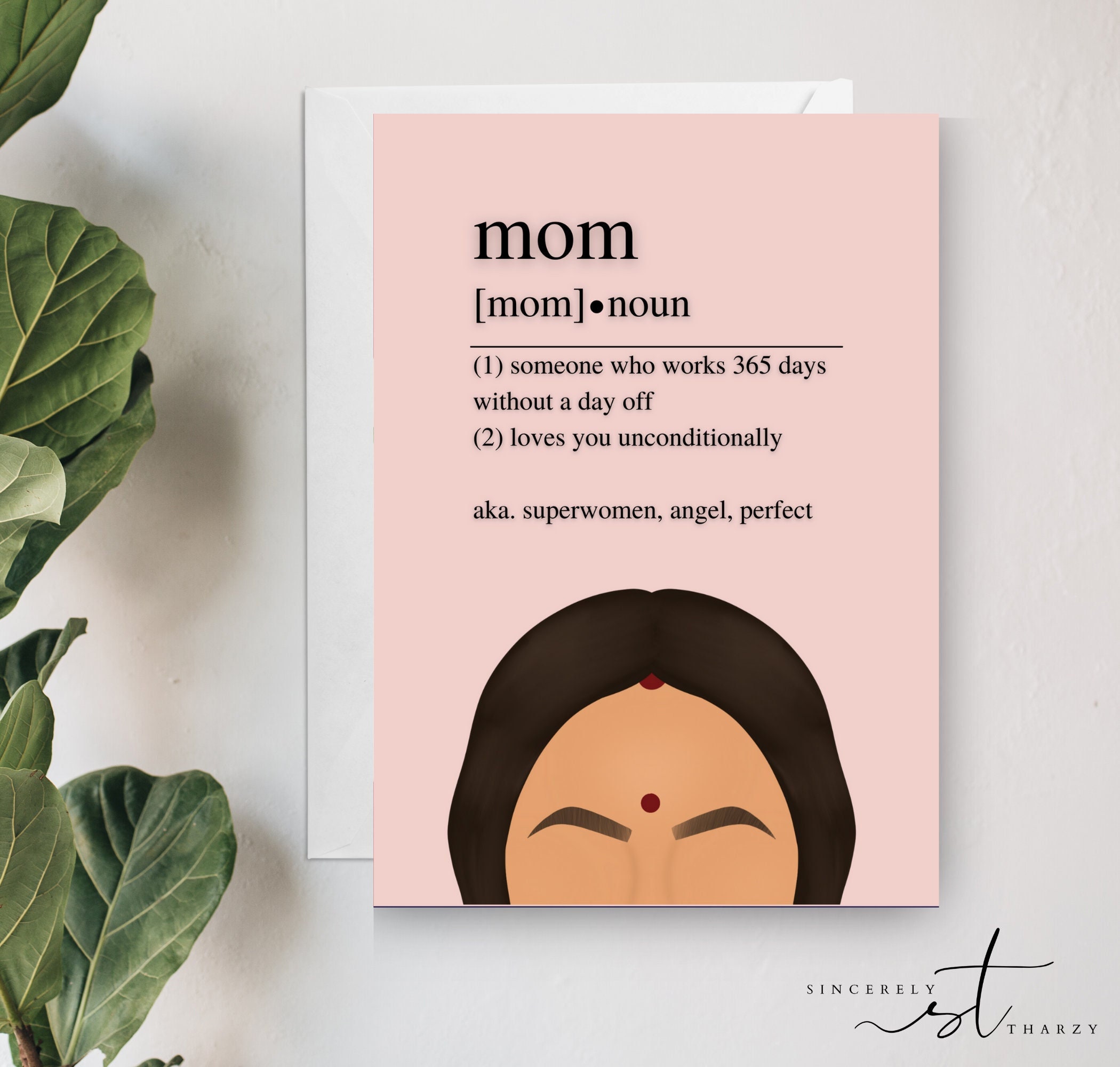 Indian Card for Mum Maa Hindi Definition Meaning Thank -  Norway
