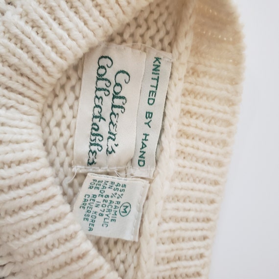 Colleen Collectables x Vintage Cream Hand Knit Fl… - image 6