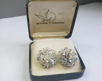 Boucles d'oreilles clip Star Mark x Aurora vintage