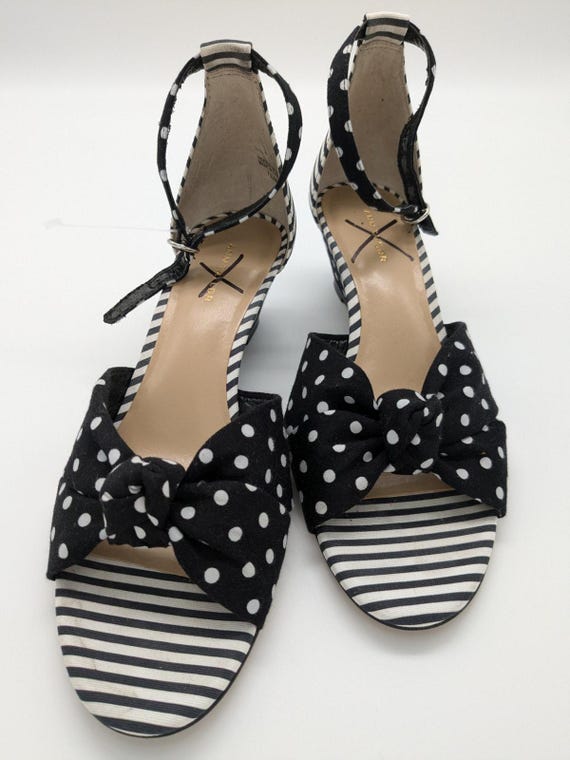 Polka dot wedge sandals best sale